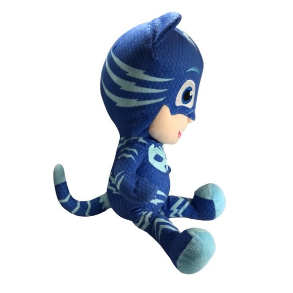 JUST PLAY FROM SOFT BOX 17 INCHES TALL BLUE PJ MASKS CATBOY PLUSH BLUE SUPER HER - Picture 2 of 5